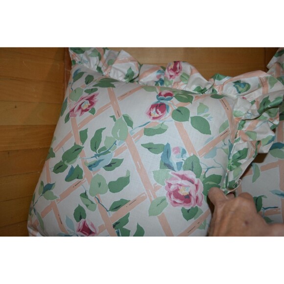 Vintage Pillows Cottage Chic French Country Shabby Romantic with Ruffles - Picture 2 of 6